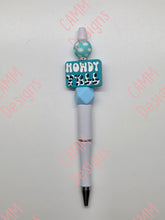 Load image into Gallery viewer, Beaded Pen Howdy Yall White