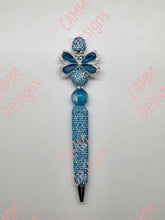 Load image into Gallery viewer, Diamond Pen Light Blue Bow