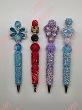 Load image into Gallery viewer, Diamond Pen Light Blue Bow
