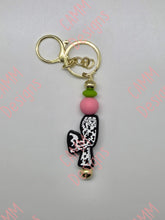 Load image into Gallery viewer, Beaded Keychain Flare Jeans
