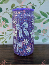 Load image into Gallery viewer, Lilac Bows Snow Globe Tumbler
