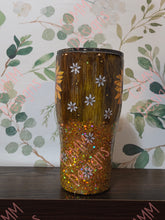 Load image into Gallery viewer, 30 oz. Modern Curve Tumbler Turquois &amp; Sunflowers
